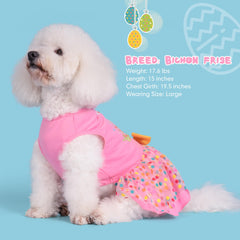 cyeollo Easter day dress pink tulle layer adds soft volume for adorable twirls
