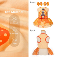 Cyeollo pullover design dog dress easy-on for quick outfit changes.
