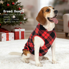 cyeollo reflective stripe dog sweater boosts visibility during nighttime walks.