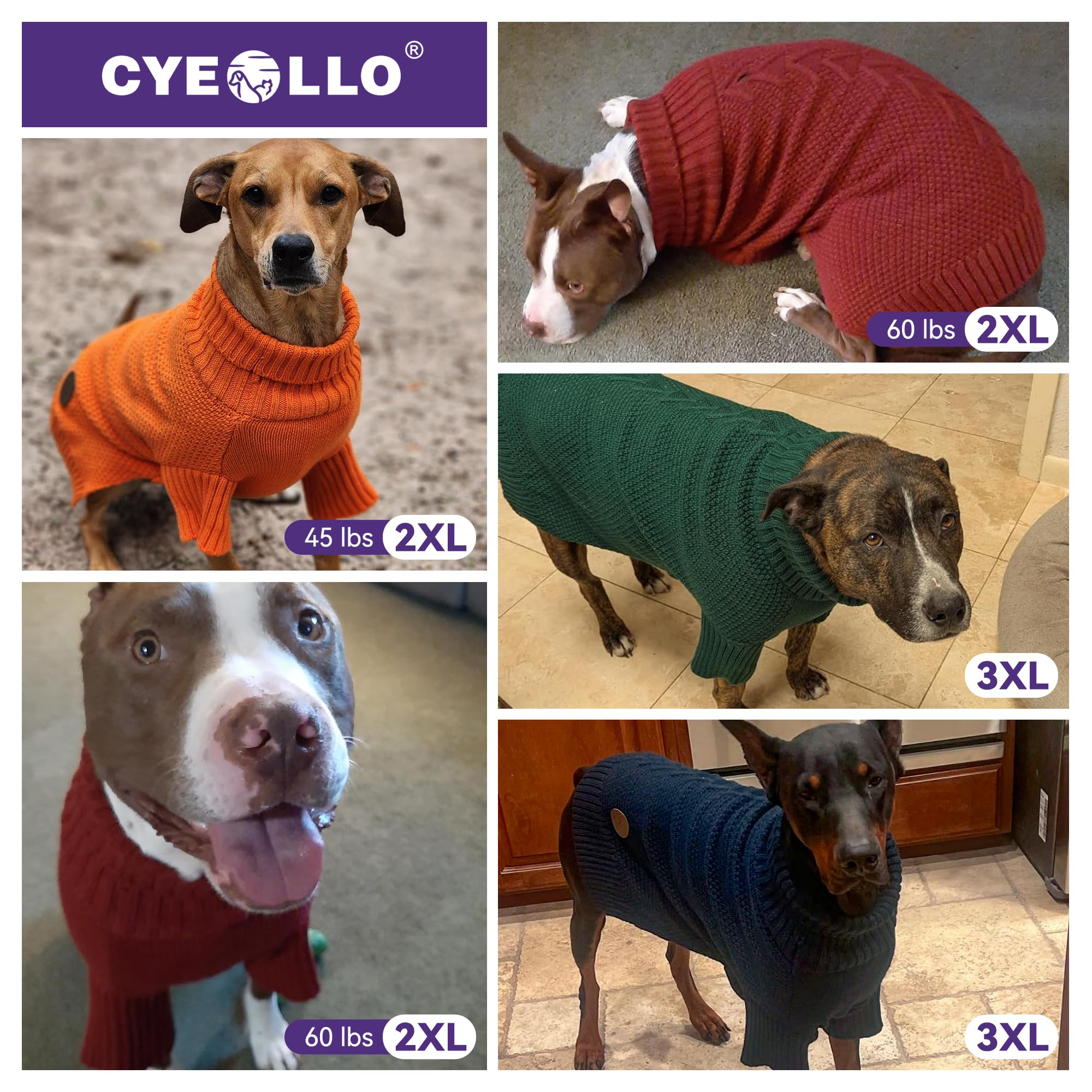 cyeollo size chart helps choose the right fit for dogs