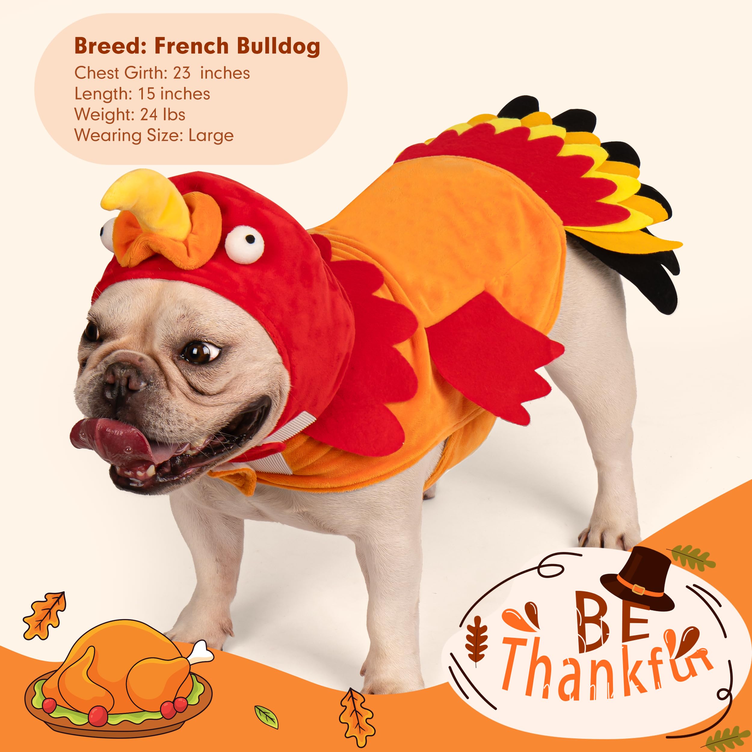 cyeollo turkey-costume adjustable-neck-belly ensures a comfy fit