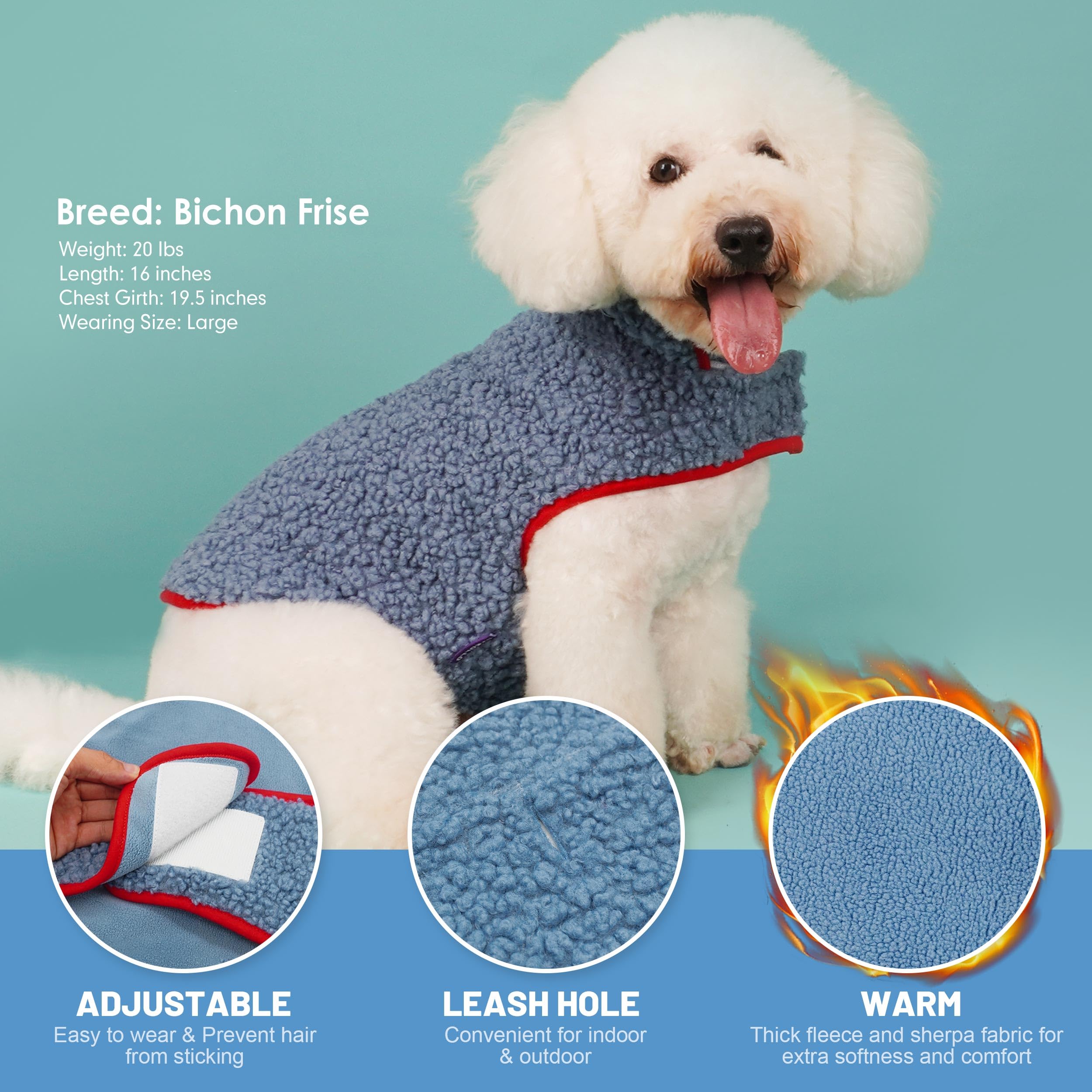 cyeollo warm dog coat worn indoors and outdoors without hindering movement