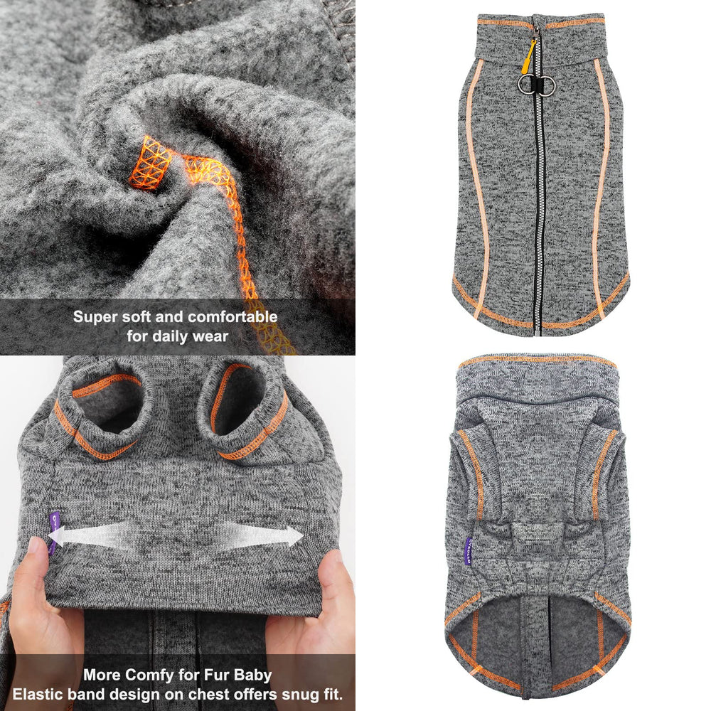 cyeollo warm fleece lining provides cozy warmth for dogs