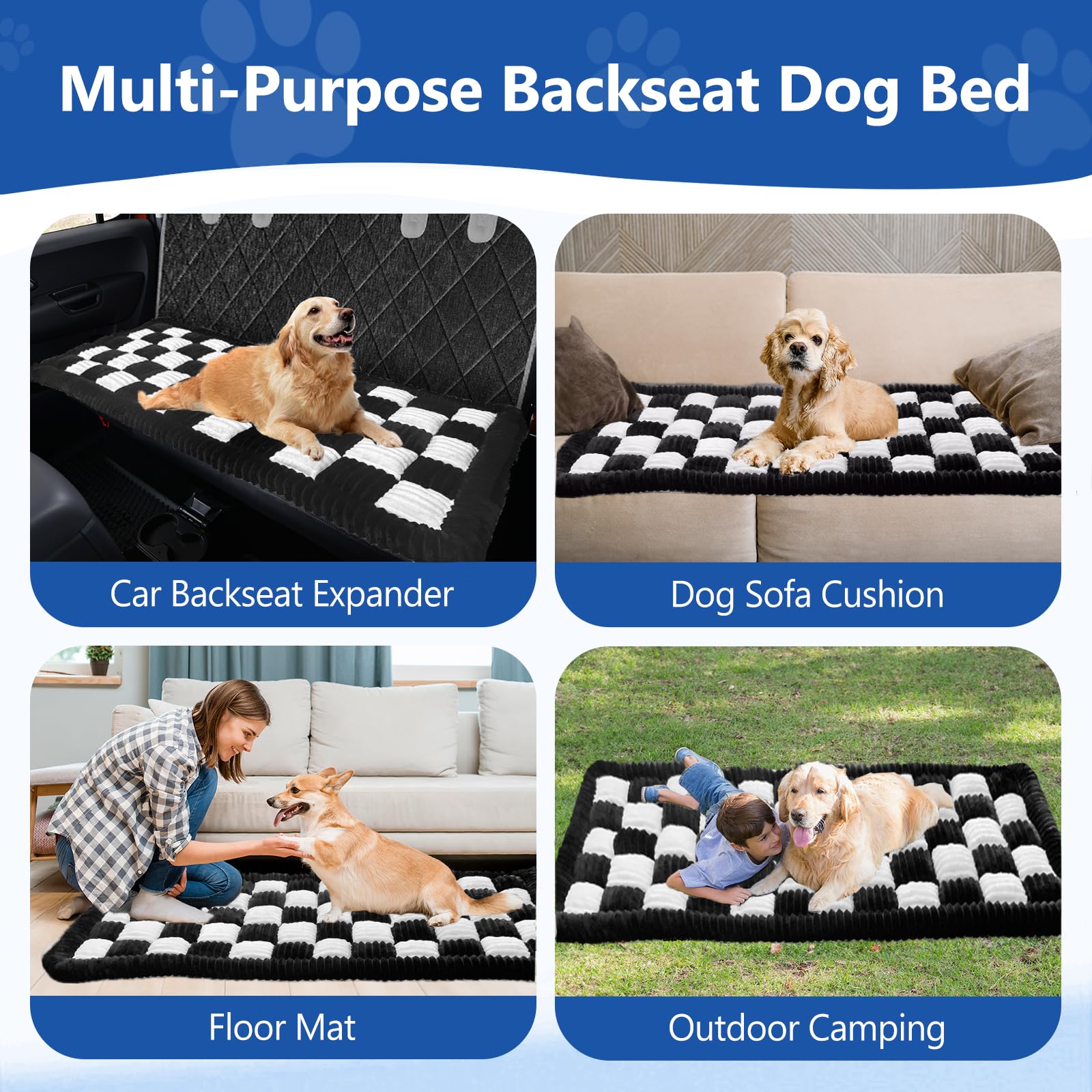 Cyhczx machine-washable dog bed easy to clean after adventures.