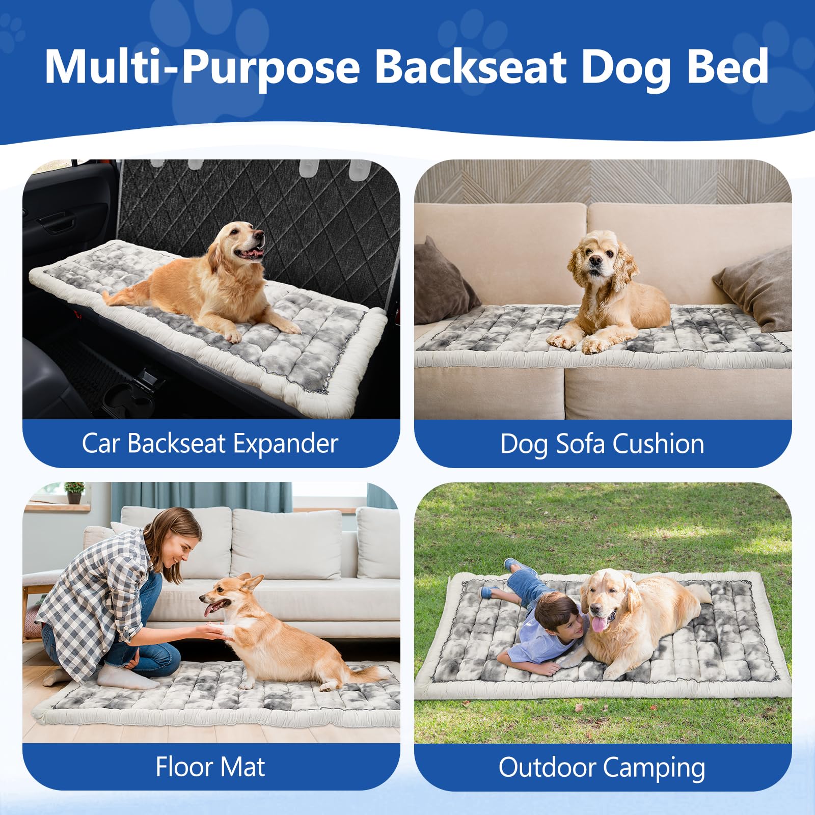 Cyhczx thickened bed is machine-washable for easy cleanup after trips.