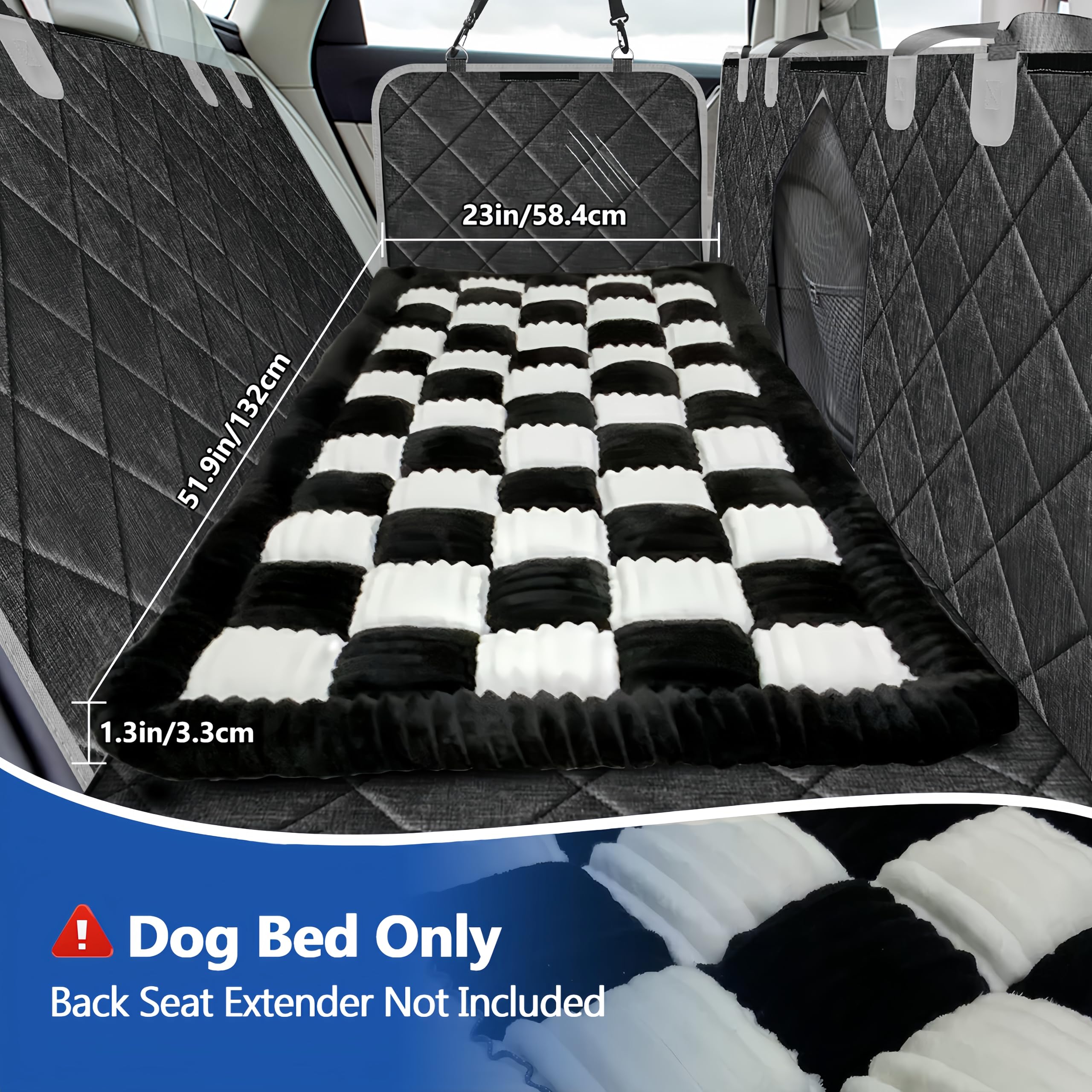 Cyhczx protective dog bed shields car seats from stains and hair during rides.