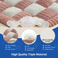 Cyhczx Thickened dog bed in back seat protects upholstery from hair and stains.