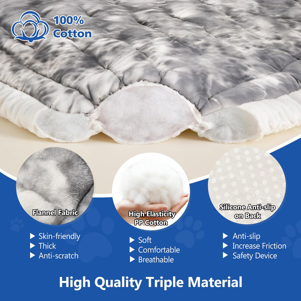 Cyhczx upgraded non-slip base keeps the bed steady on hard car seats.