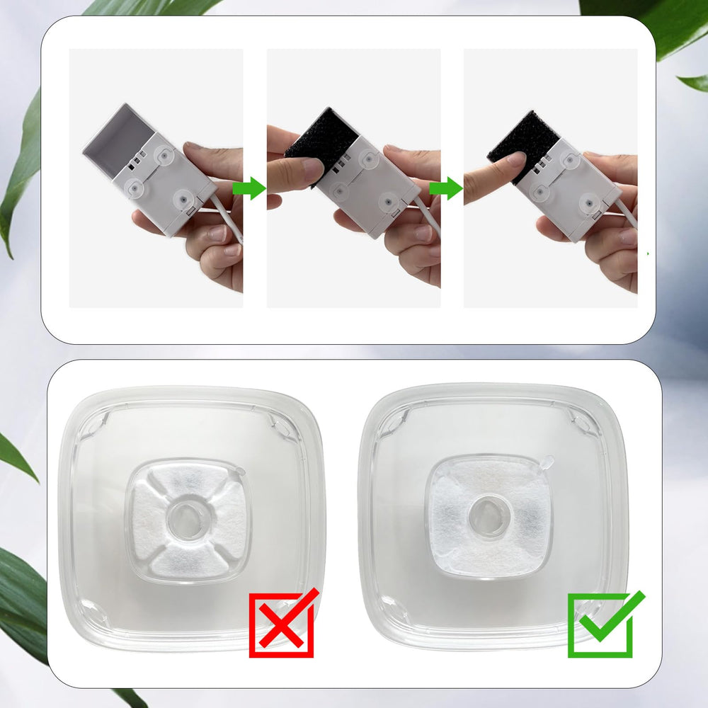 Cylomert sponge filters 12-pack trap debris for cleaner hydration.