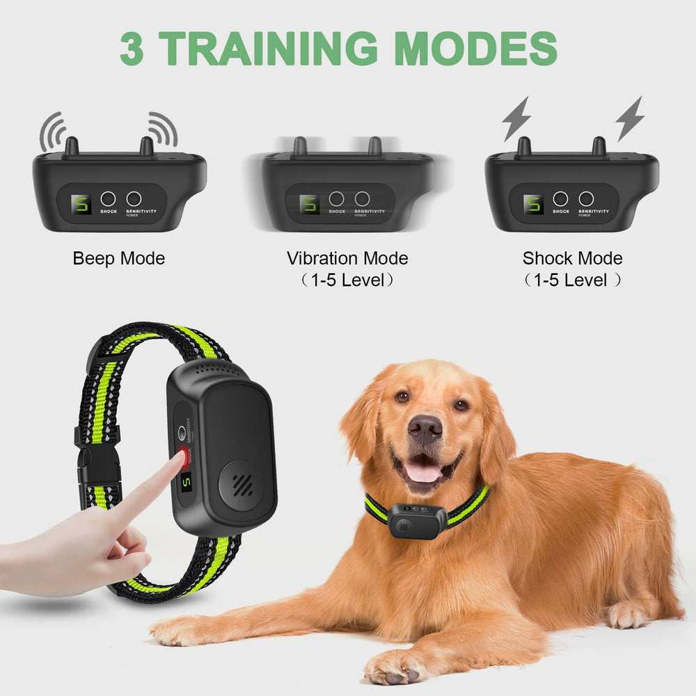 CZCCWD bark collar beep mode indicator guides gentle corrections during daily walks