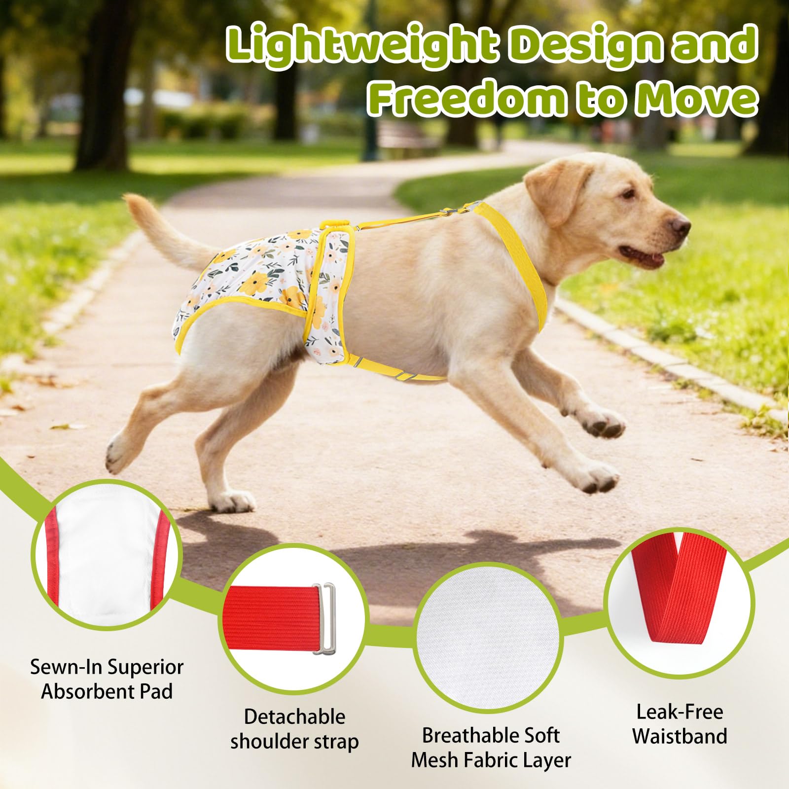 CZMIYRPY reusable diaper with waterproof outer layer to prevent leaks during use.