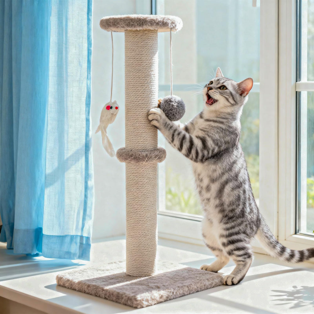 Czoynife indoor cat set fits compact spaces while keeping pets entertained.
