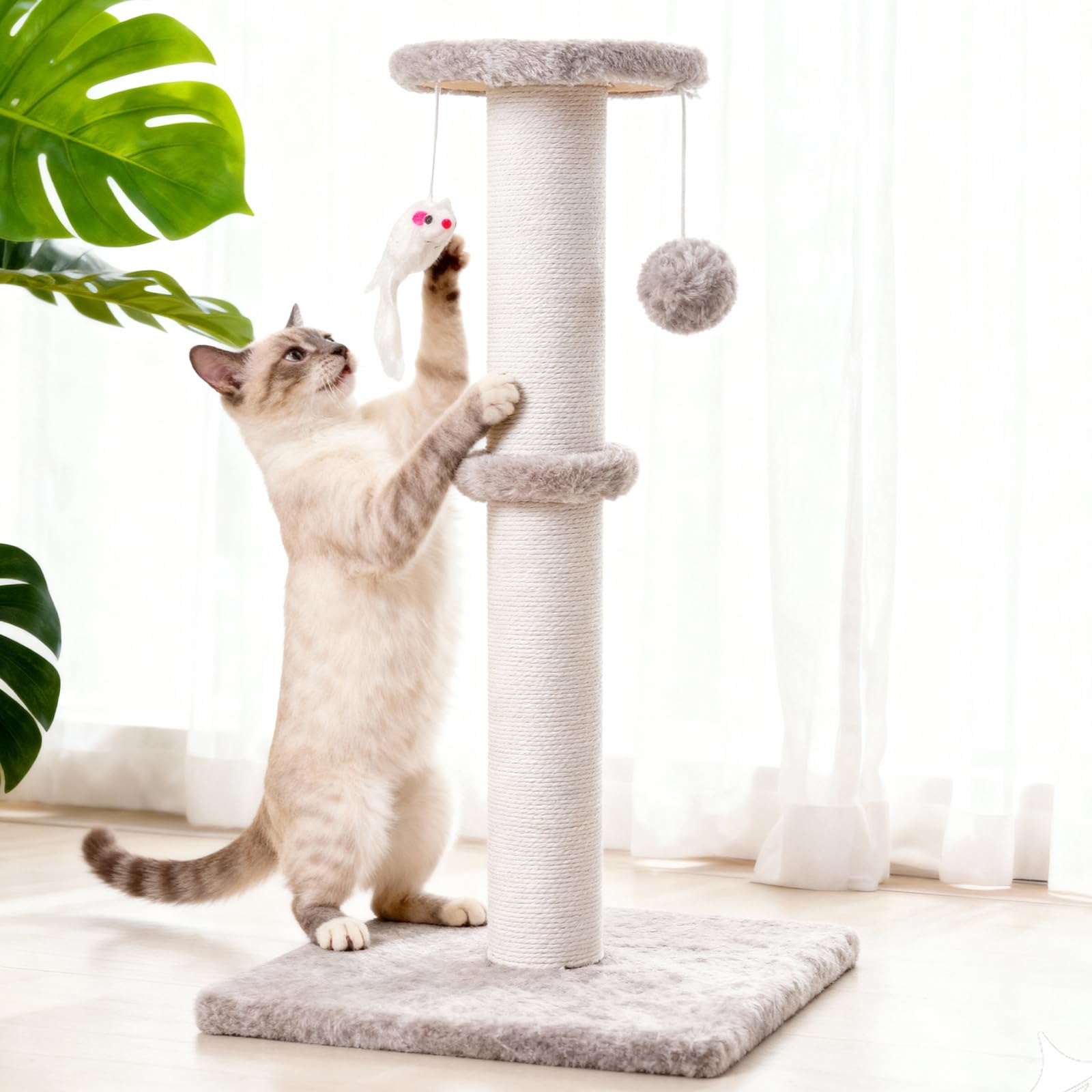 Czoynife multi-surface scratching tiers offer varied textures for feline preferences.