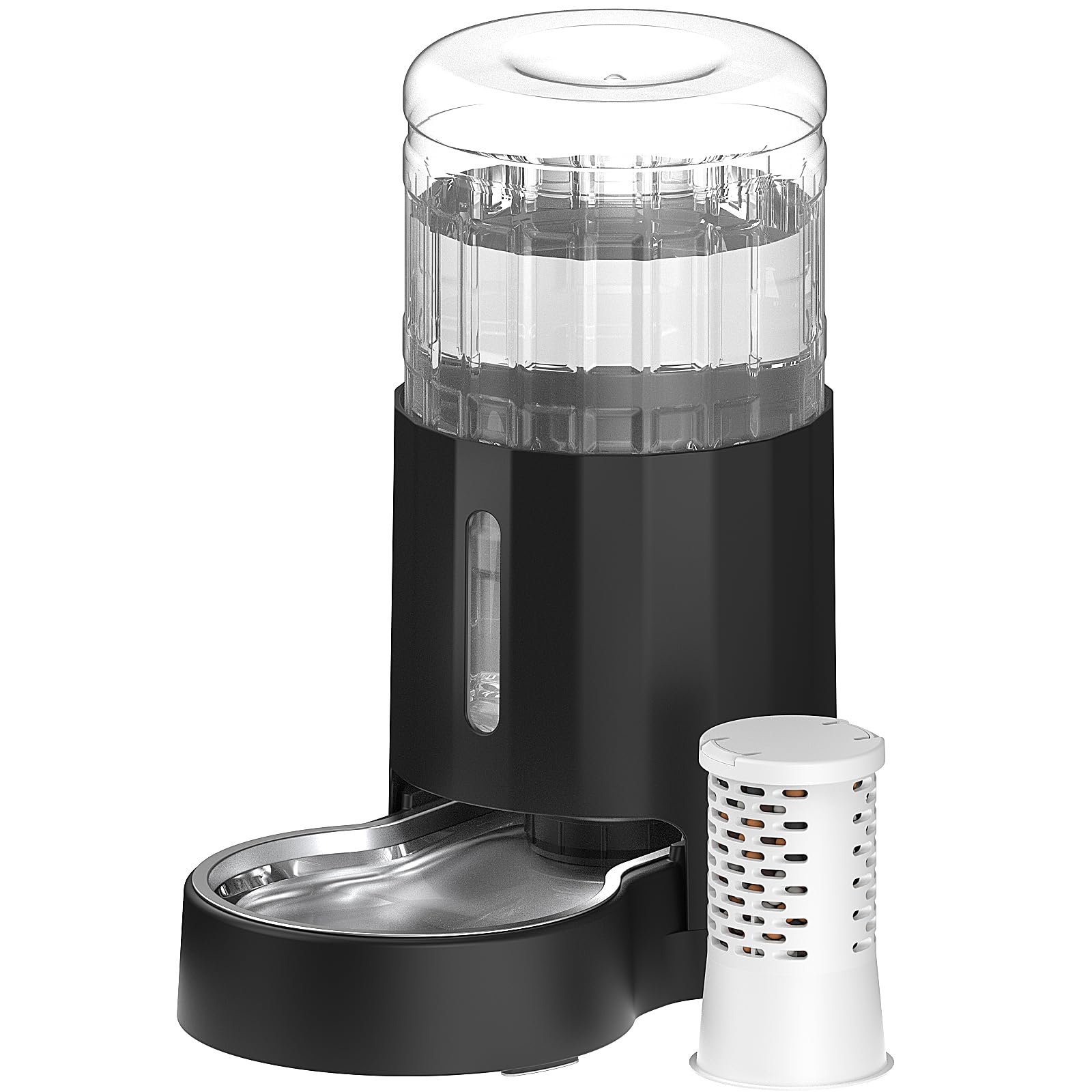 CZPET automatic 4L water dispenser front view showing gravity-fed hydration for pets.