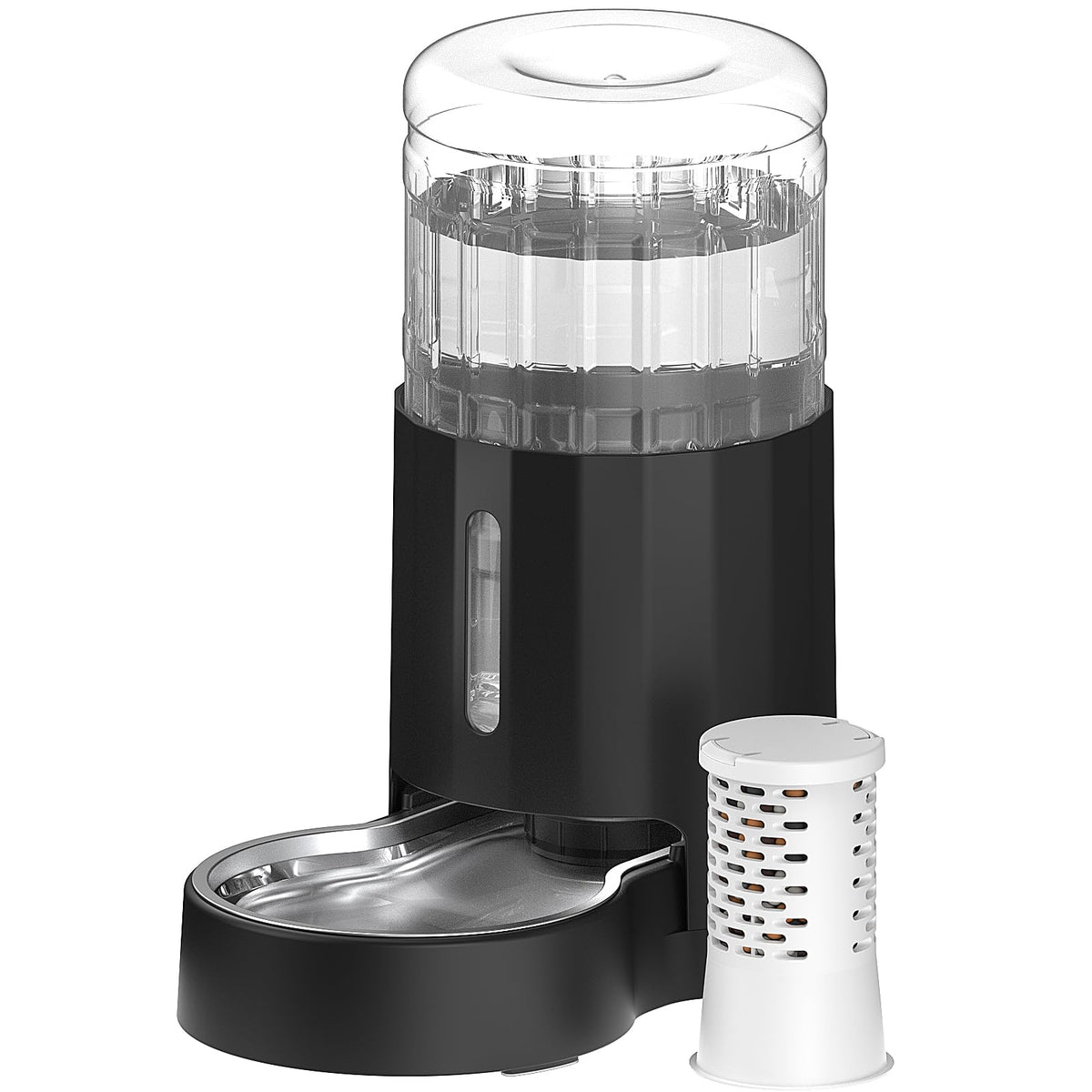 CZPET automatic 4L water dispenser front view showing gravity-fed hydration for pets.