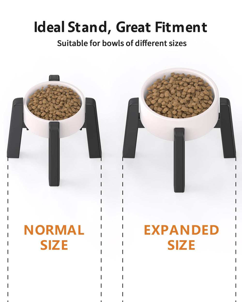 CZPET bowl stand durable ABS material resists wear and supports long-term use.