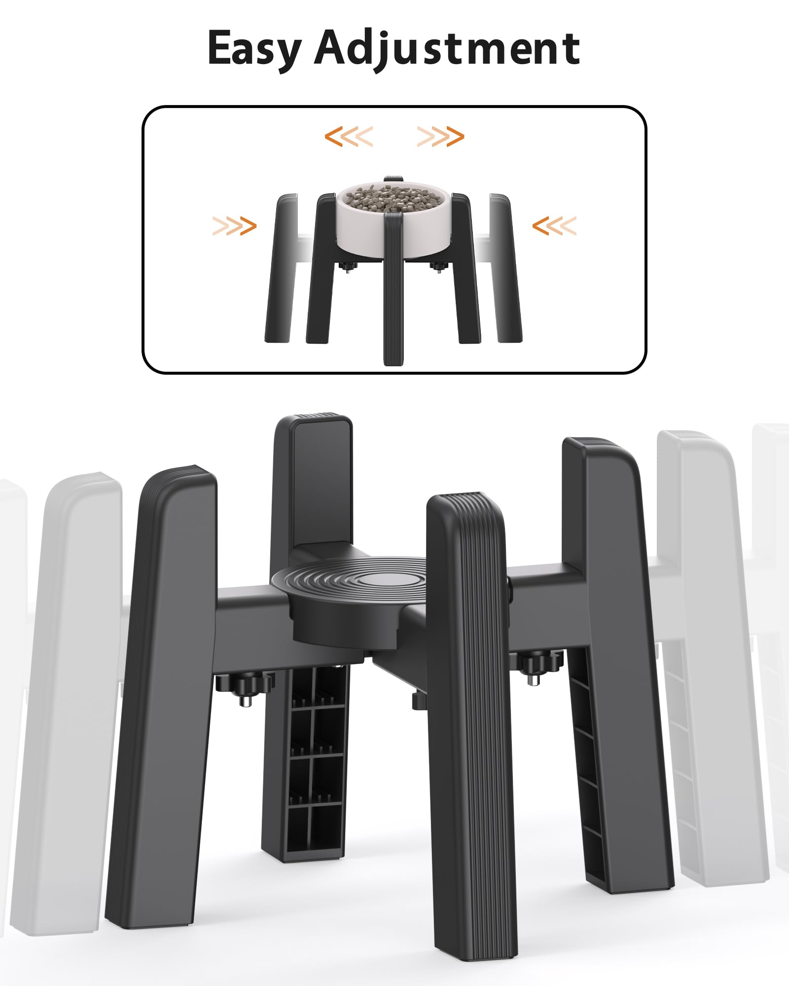 CZPET dog bowl stand assembly by hand demonstrates quick setup without tools.