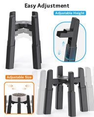 CZPET dog bowl stand height adjustment enables comfortable feeding for different dogs.