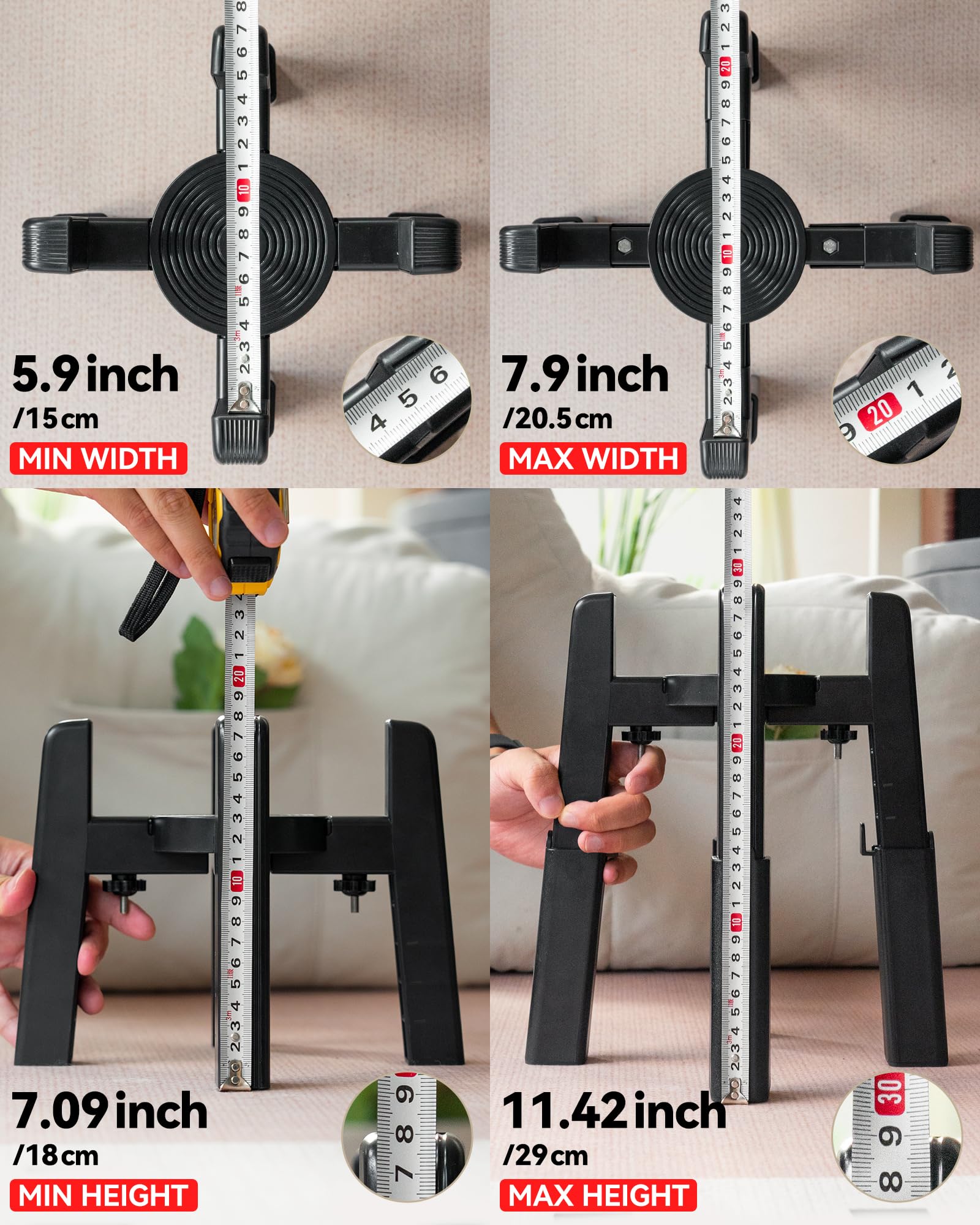 CZPET stand stability with screws prevents tipping while pets eat.