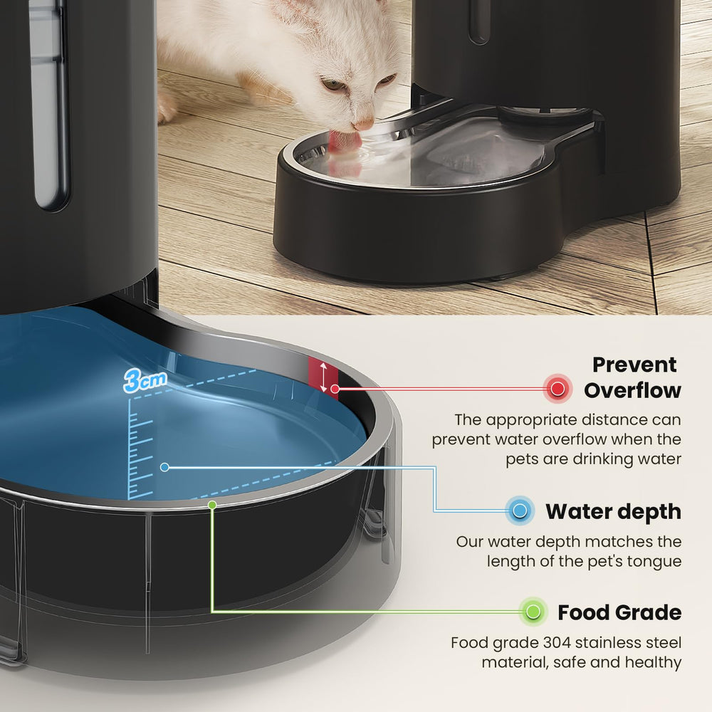 CZPET easy-clean design with wide mouth and brush facilitates thorough cleaning