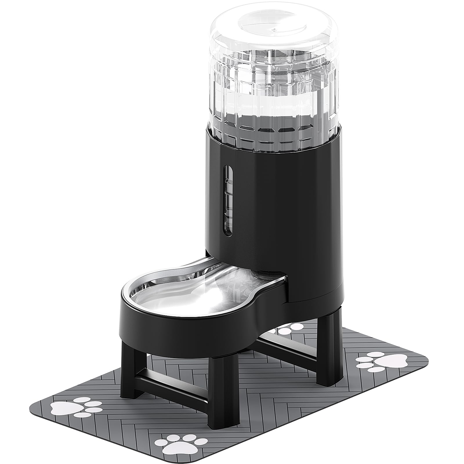 CZPET elevated dog water bowl assembly with ergonomic height for neck-friendly drinking.