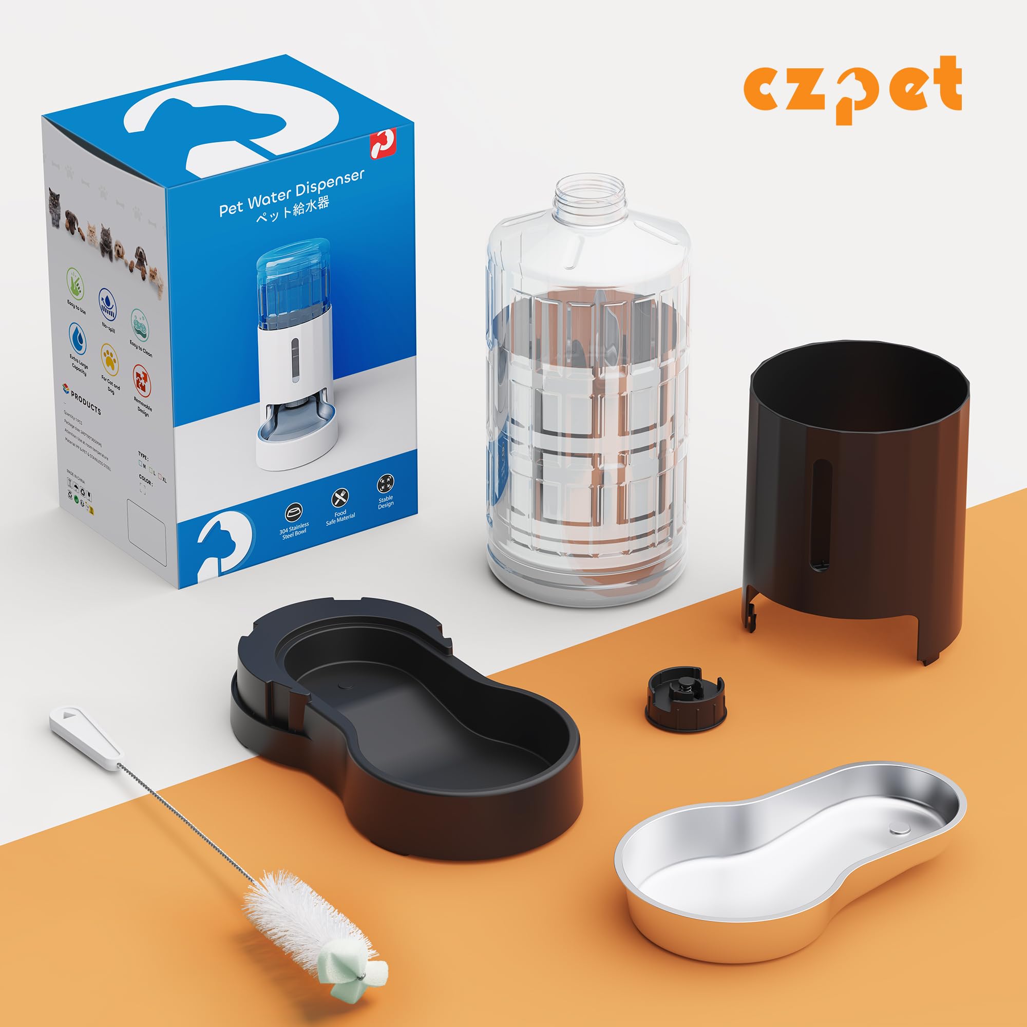 CZPET quiet water flow minimizes disturbance for pets and owners.