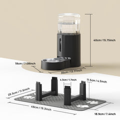 CZPET tall raised pet waterer stand in a home setup.