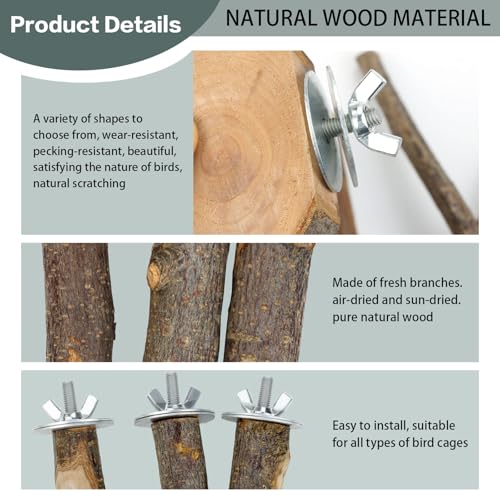 CZWESTC plataforma de aves de madera, añade altura y áreas de descanso