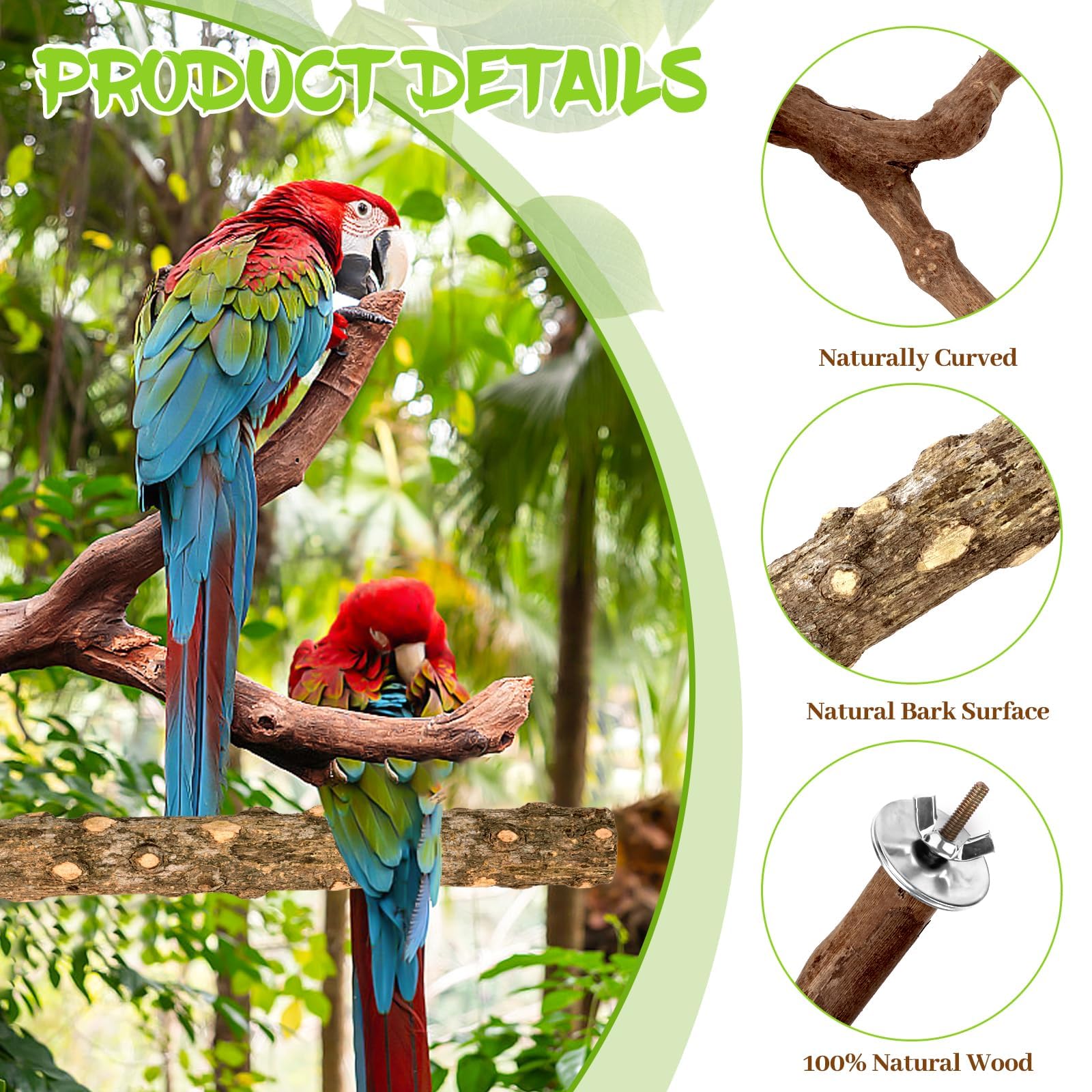 CZWESTC Prickly Ash Sticks 7-9 Inch textures promote safe nibbling and grip