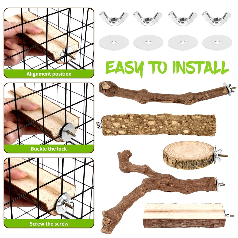 CZWESTC Round Perch Bases stable bases for multi-level cage layouts