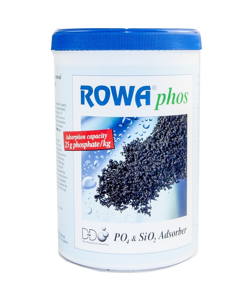 D&D Rowaphos bottle 1000ml for efficient phosphate removal in reef aquariums.
