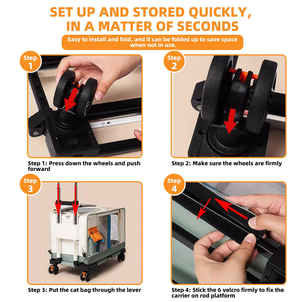 D LIAN DONG foldable soft-sided carrier compactly stored when not in use
