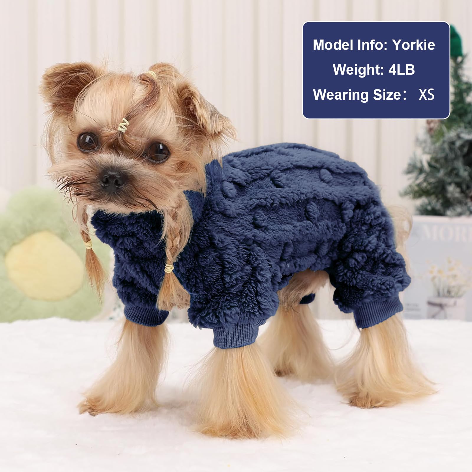 DaFuEn dog coat with long collar classic style and cosy warmth.