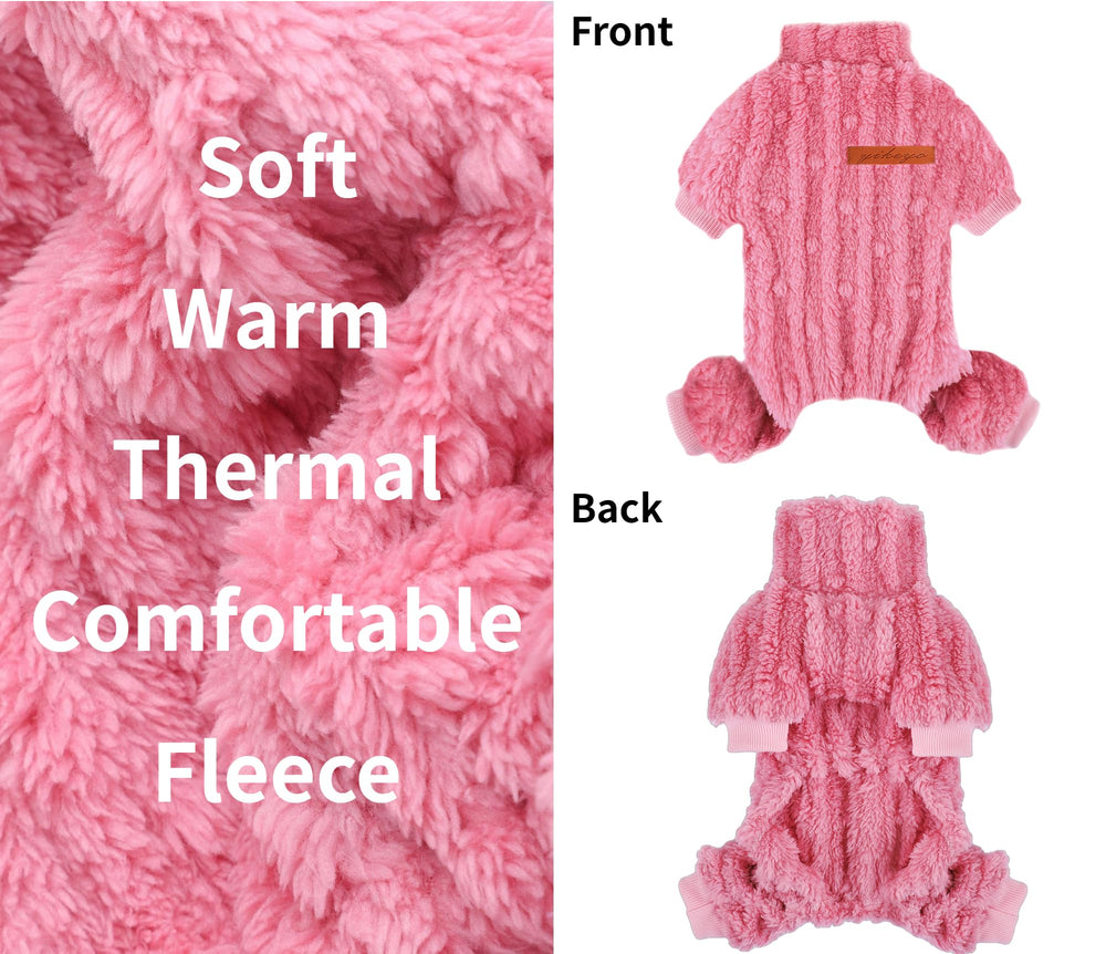 DaFuEn dog onesie pink snug fit for small breeds