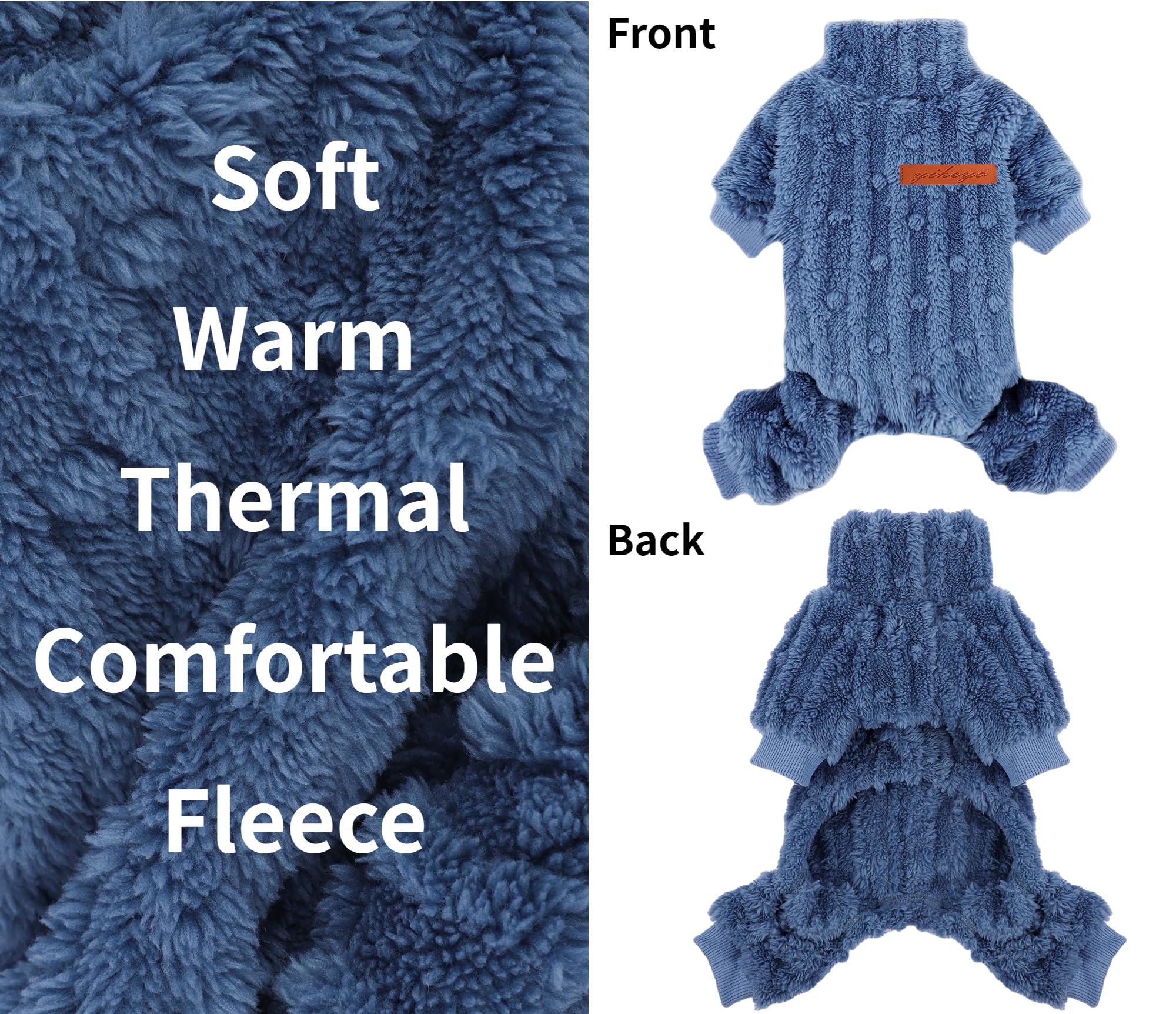 DaFuEn blue XX-Small sweater worn by a tiny dog for a cute look.