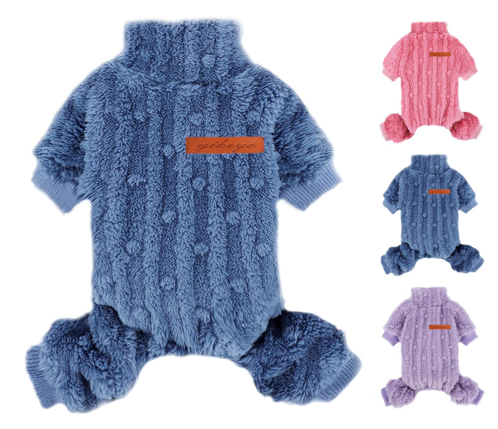 DaFuEn dog sweater shows plush fleece texture for soft warmth during chilly days.