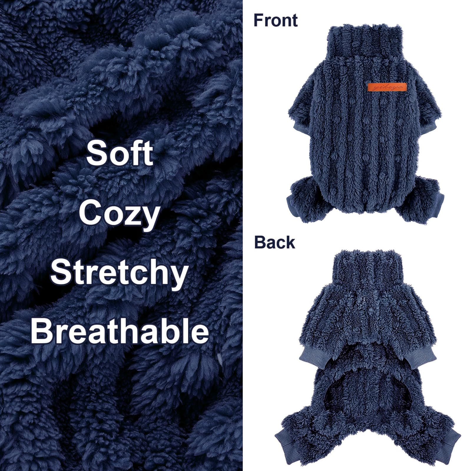 DaFuEn puppy pajamas fleece with soft hand feel ideal for lounging and naps.