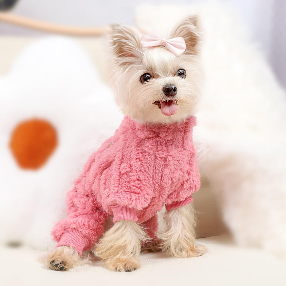 DaFuEn puppy pajamas fleece soft for indoor comfort