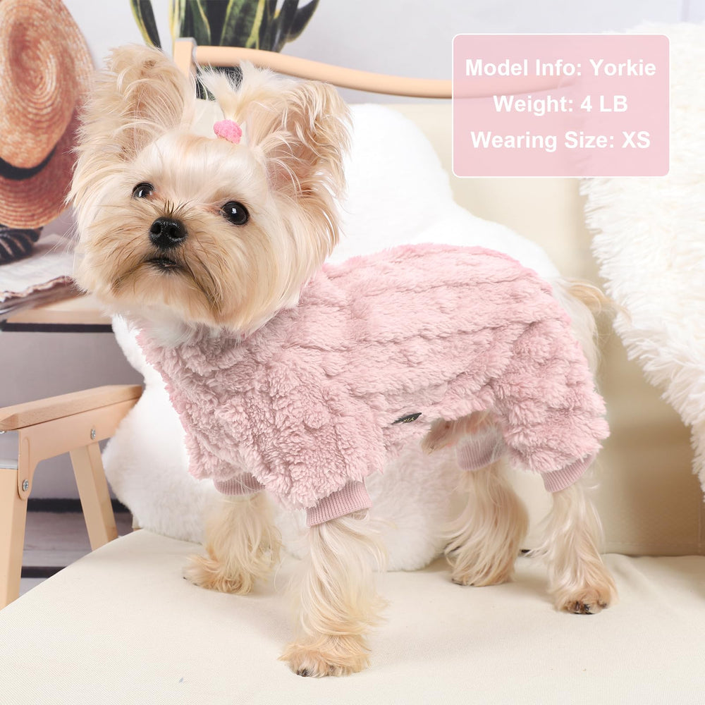 DaFuEn size chart xsmall, helps find the right fit for tiny dogs.