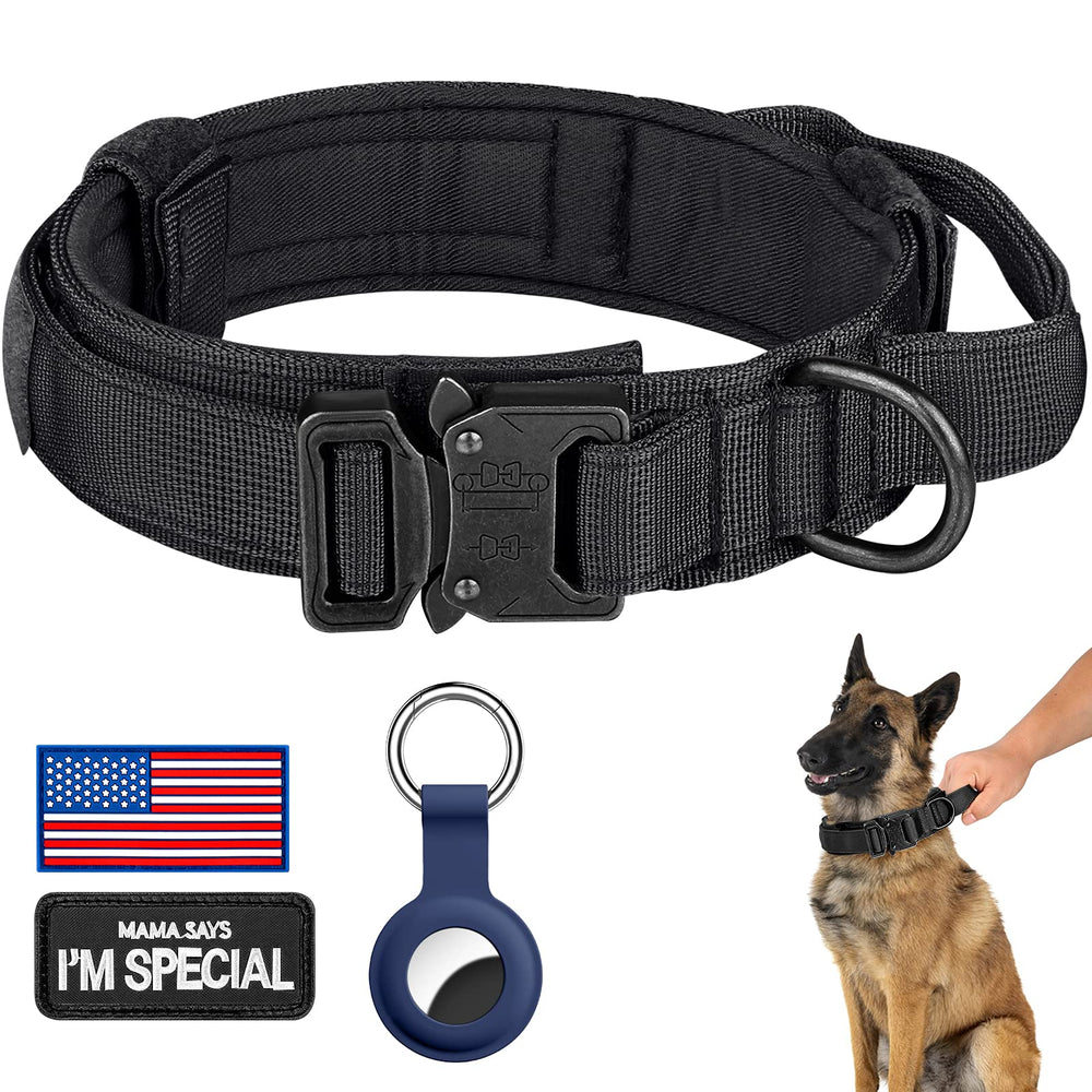 DAGANXI collar táctico con ajuste seguro para perros medianos y grandes.