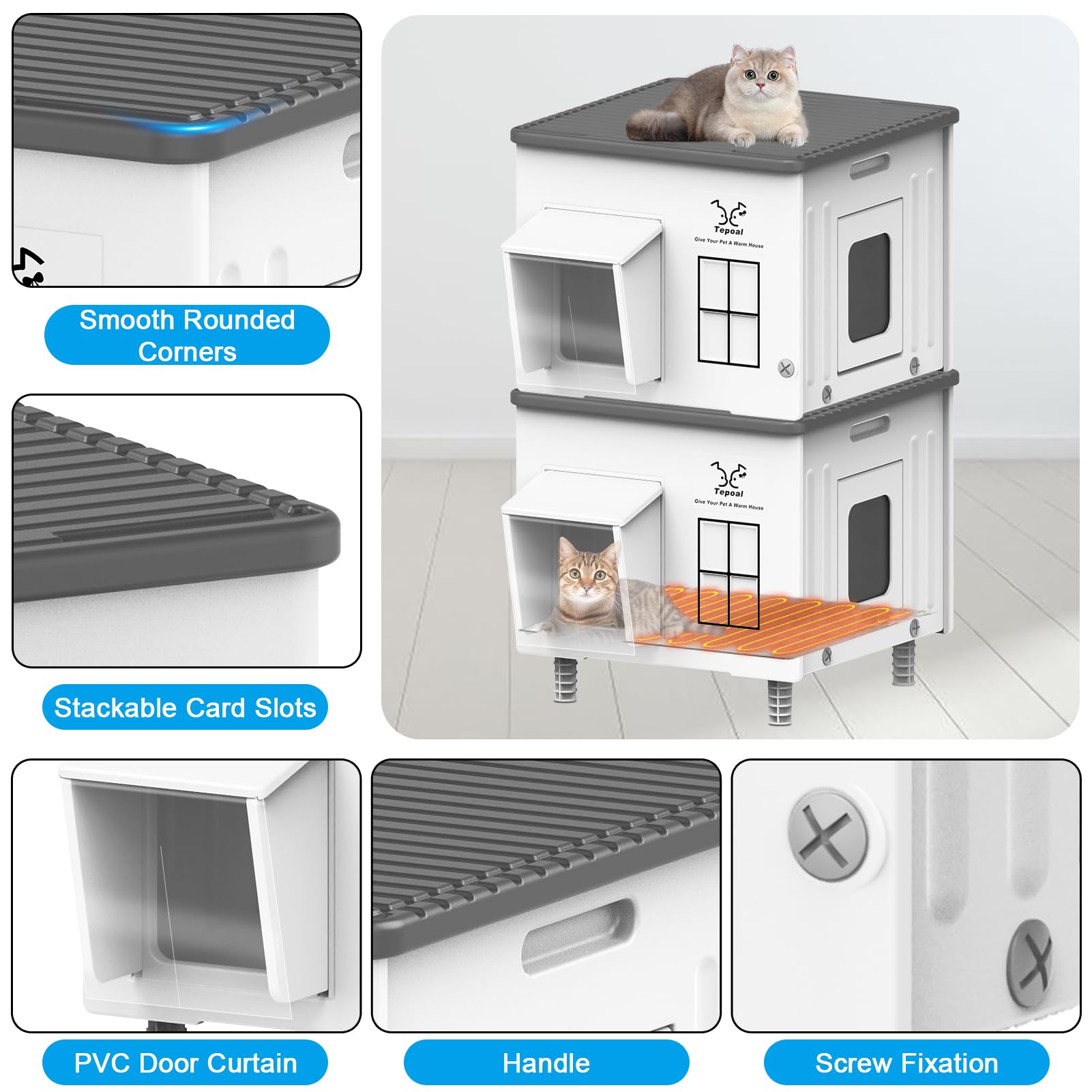 Dahivs Indestructible Cat House easy assembly shows quick setup