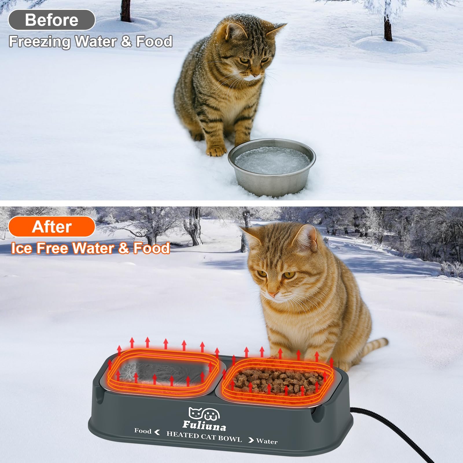 Dahivs detachable bowls are easy to clean by hand or dishwasher