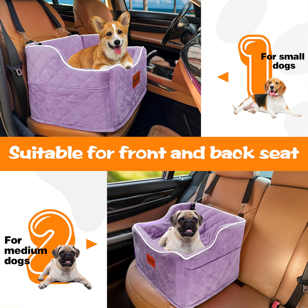 DAIIST dog car seat storage pockets keep essentials handy