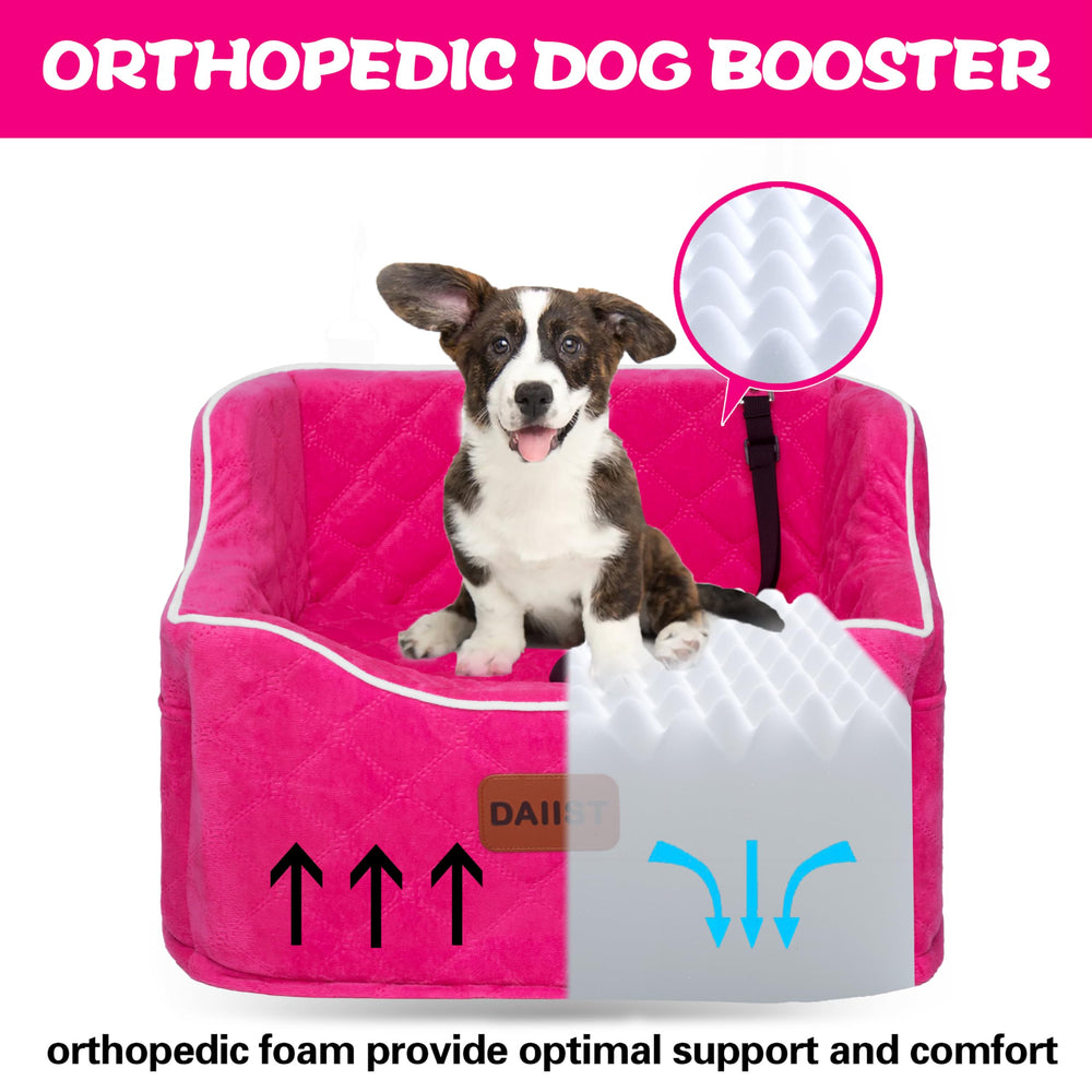 DAIIST dog car seat securely strapped with reinforced buckles for distraction-free driving