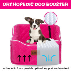 DAIIST dog car seat securely strapped with reinforced buckles for distraction-free driving