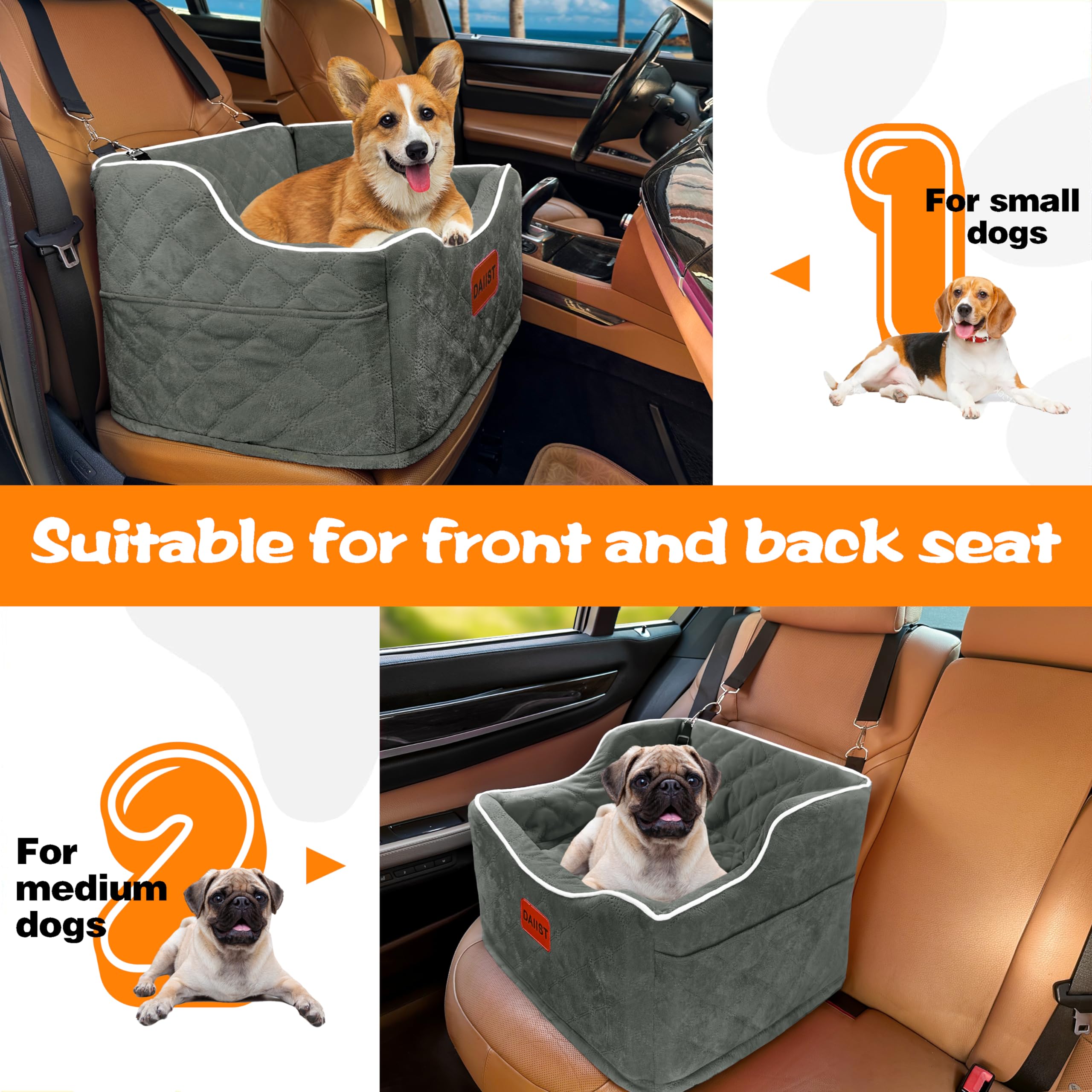 DAIIST removable washable cover keeps the seat clean between trips