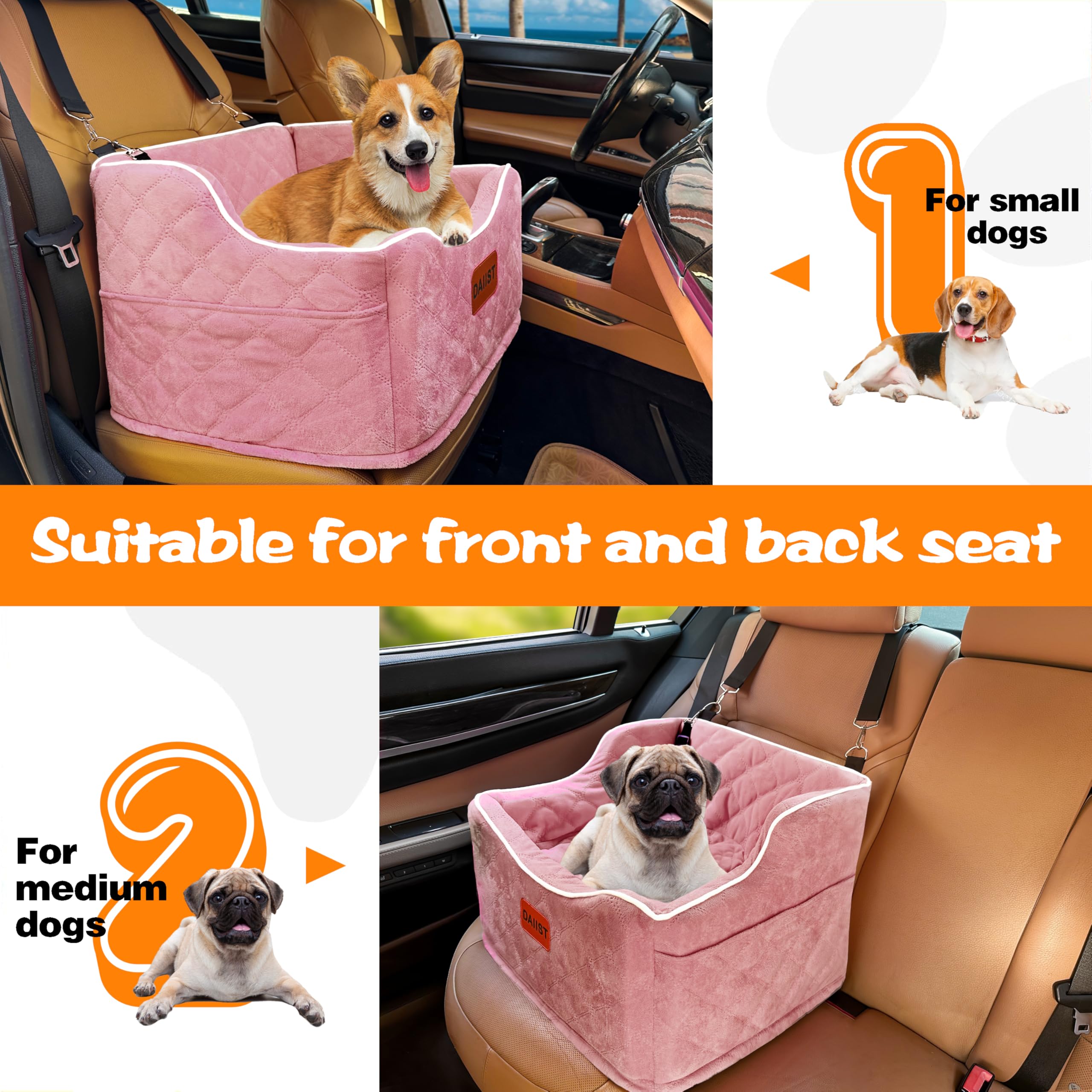DAIIST removable-washable cover makes quick cleanups easy after trips.