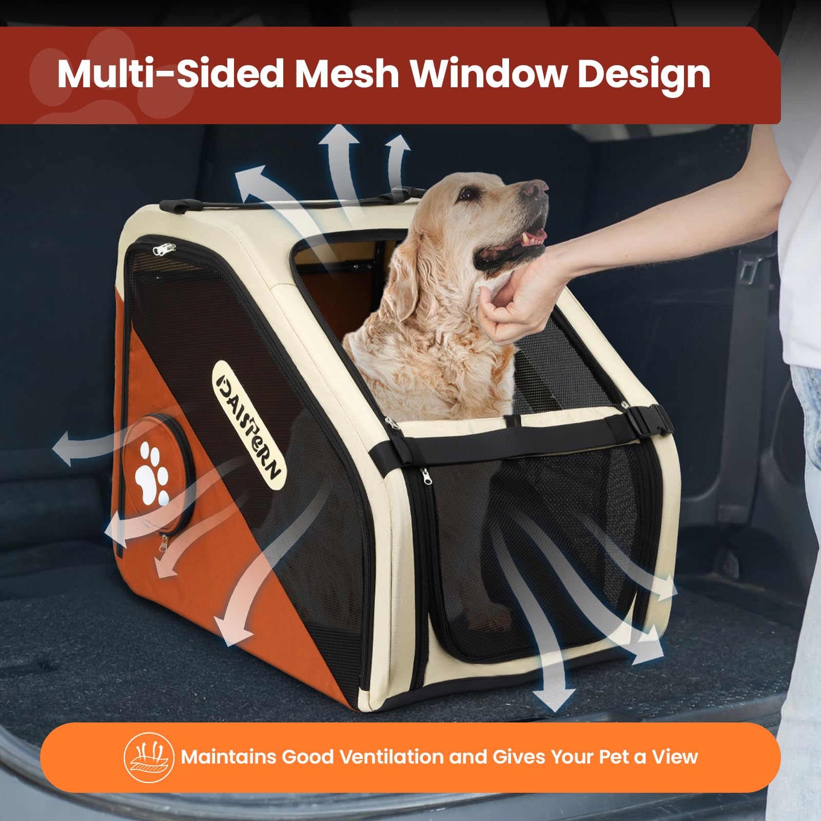 DAISTERN 60-second fold design shows quick packing for spontaneous trips.