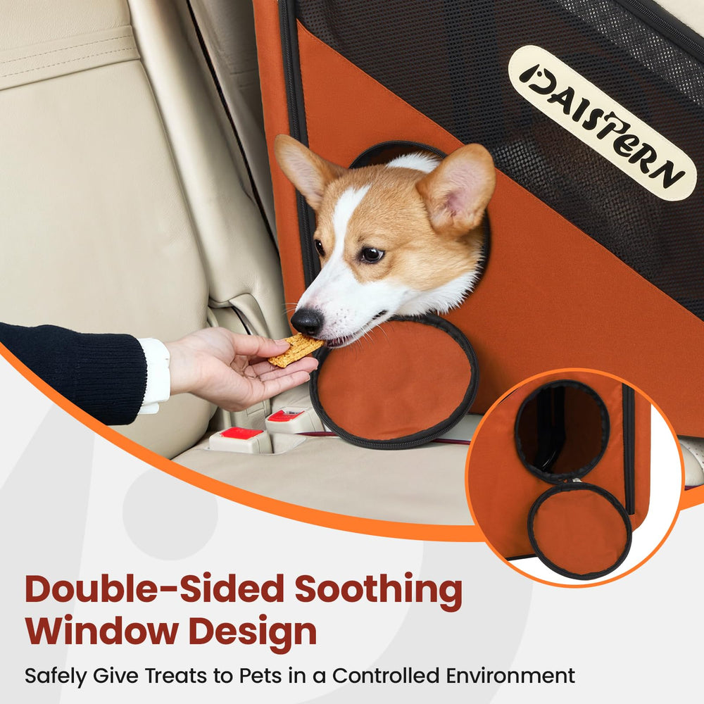 DAISTERN universal-fit crate fits SUVs and homes for versatile travel.