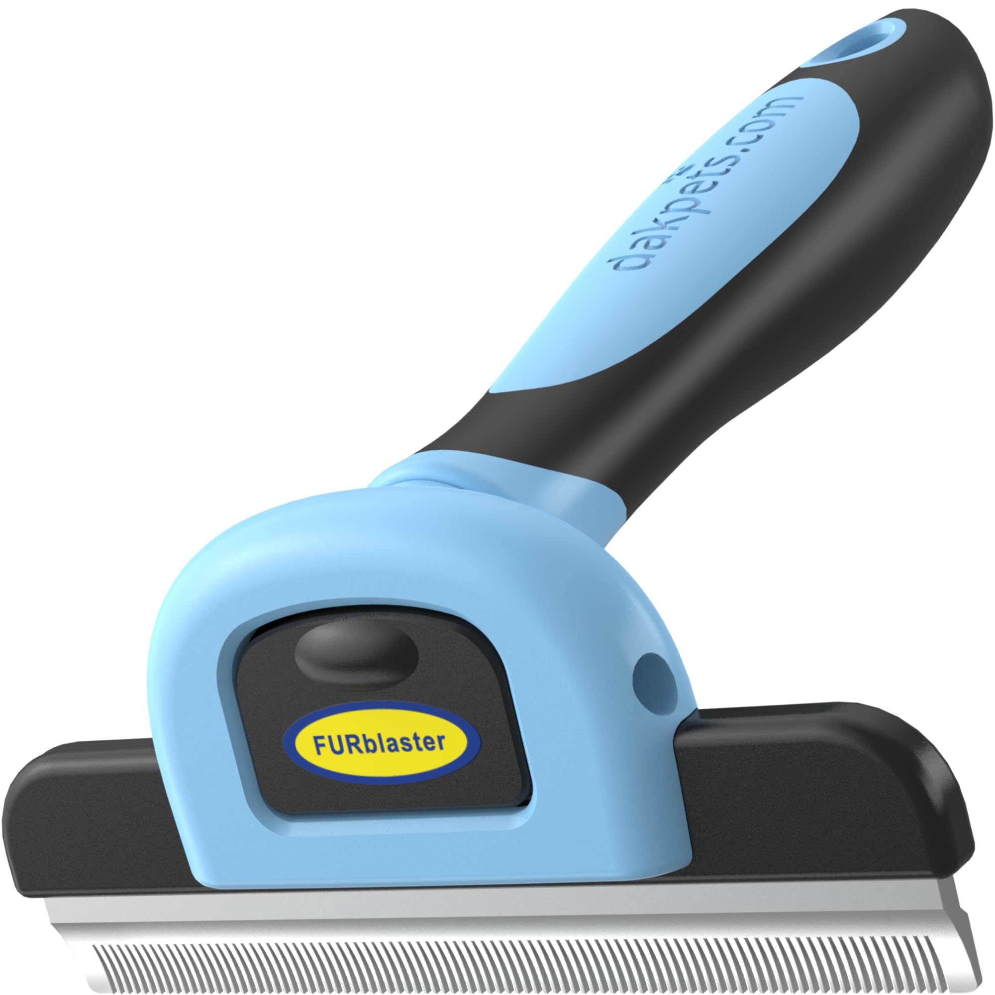 DakPets cepillo deslanador con cabeza de acero inoxidable para eliminar pelo suelto.